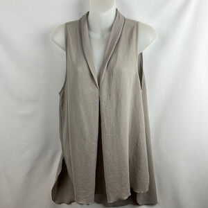 Wilfred 100% Silk‎ Gray Casual Lightweight Tank Top Blouse Size M